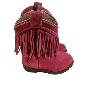 Smoky Mountain Boots Hopalong Fringe Pink Size 6
